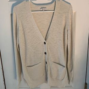 Comfy cream Madewell Summer Cardigan- S